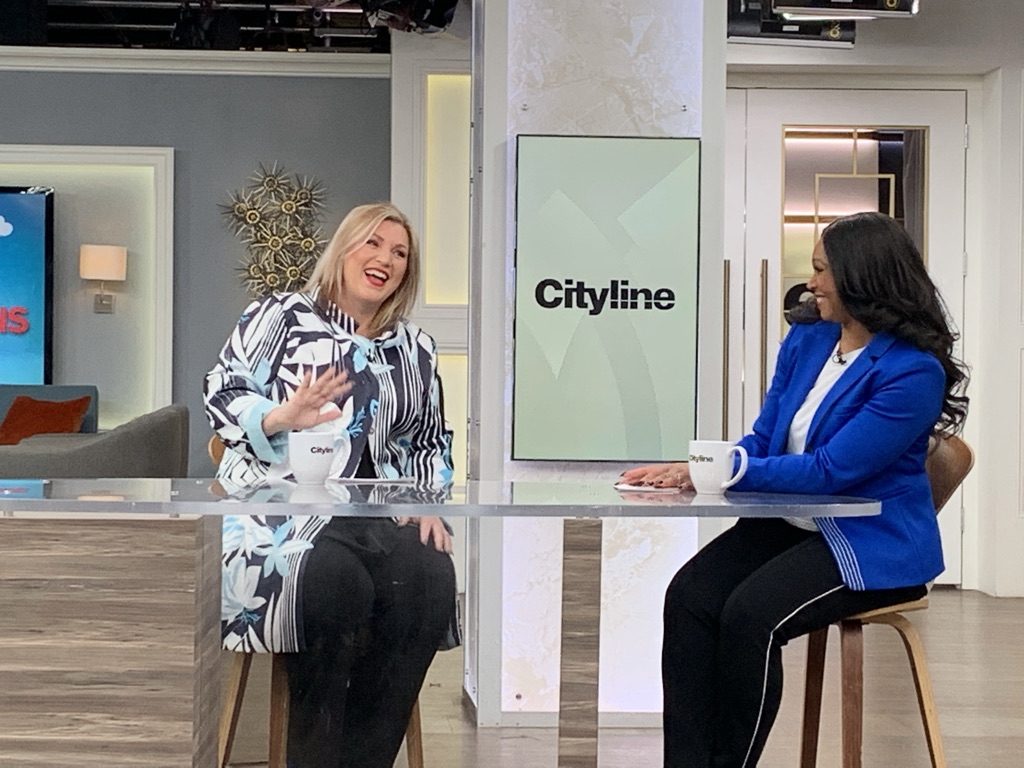 Lorraine Simpson appearing on Cityline television