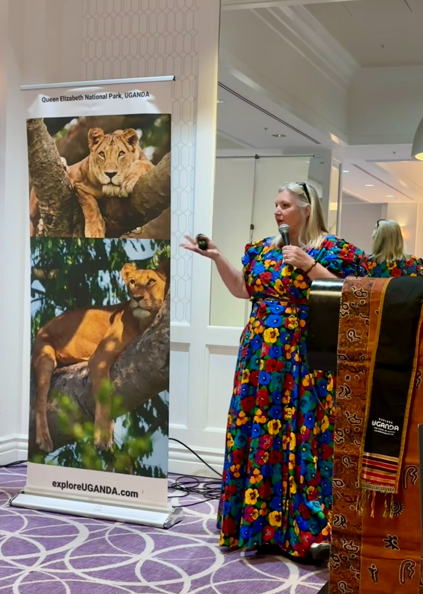 Lorraine Simpson delivering Uganda tourism training